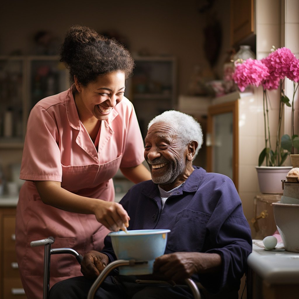 black_people_helps_a_black_elderly_person_to_wash